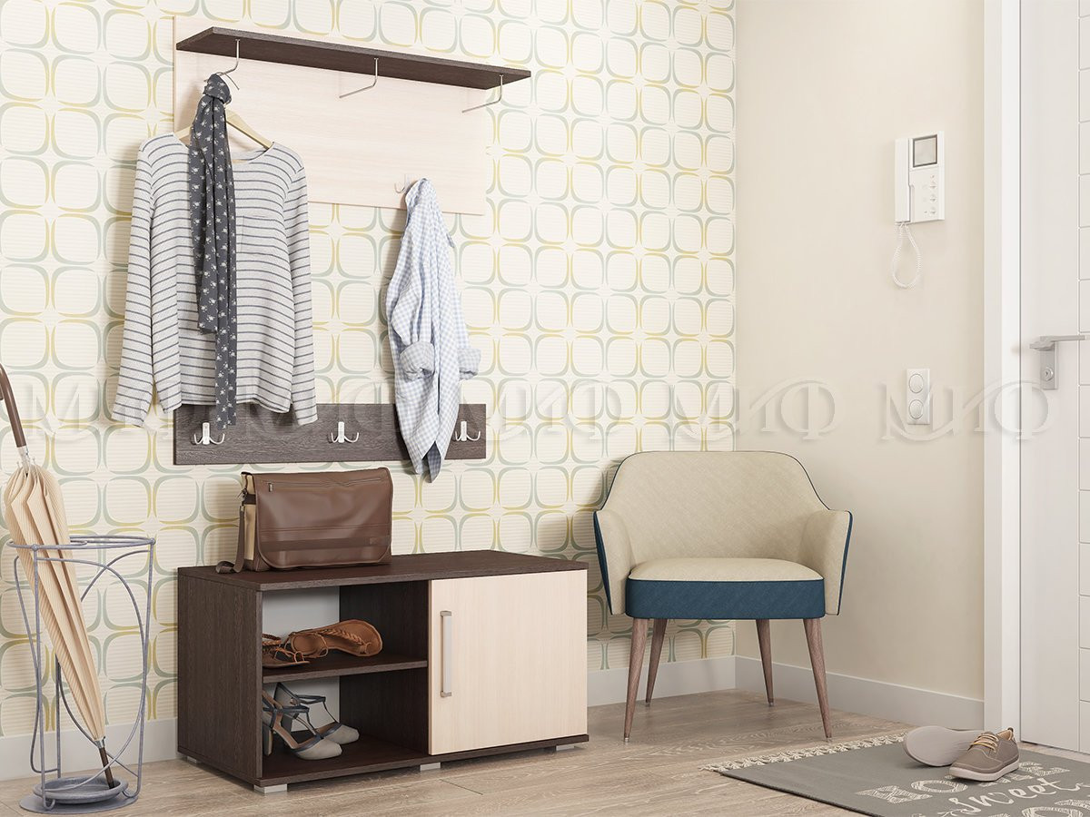 Прихожая Бостон (Ш-900 мм x В-2120 мм x Г-470 мм)