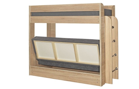 Диван-Кровать Двухъярусная Станислав с Матрасом/Разные Цвета Ш-2090 х  Г-860- х 1730 мм