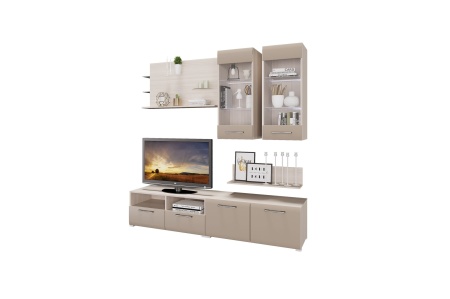 Гостиная Ницца-3 МДФ (Ш-2000 х В-2000 х Г-466 мм)/Разные Цвета