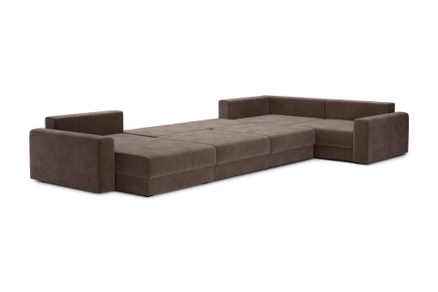 Диван п-образный тик-так Омега коричневый