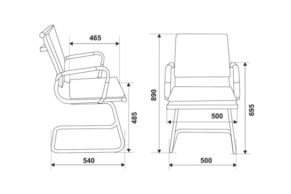 Кресло Бюрократ CH-993-Low-V M01 черное