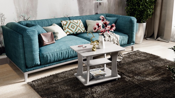 Стол Журнальный Тип 8 Ясень Шимо/Ш-600× Д-800 × В-583 мм