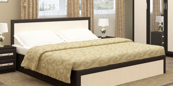 Кровать Зара Раскладка МДФ ЗК-Венге/Ясень Шимо Светлый  1400/1600 x 2000 мм