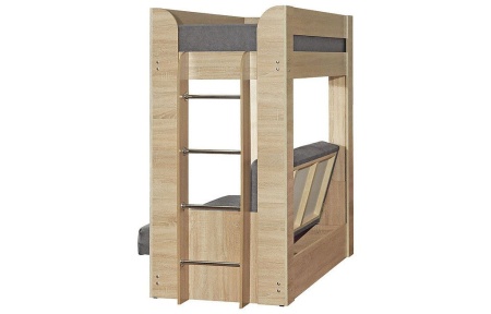 Диван-Кровать Двухъярусная Станислав с Матрасом/Разные Цвета Ш-2090 х  Г-860- х 1730 мм